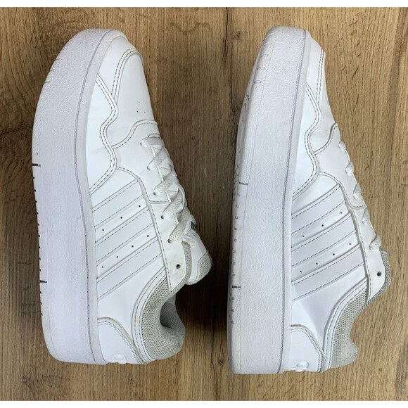 Adidas Youth Unisex Hoops 3.0 Bold J Platform Court Sneaker Shoes White Size 4 - Picture 10 of 16